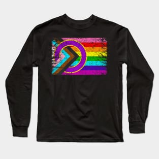 Intersex Inclusive Progress Pride Flag  LGBT Progress Long Sleeve T-Shirt